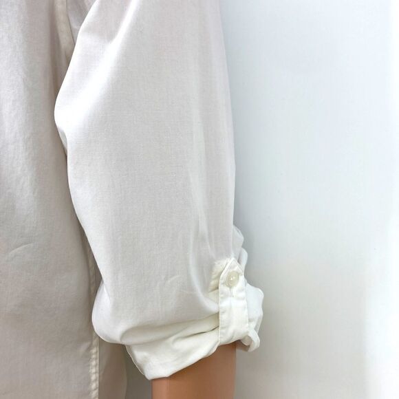 Murano Men’s White Cotton Slim Fit Flat Pockets Shirt Size L - Picture 5 of 8